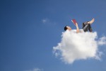 Reading on Cloud. Image by Tom Wang, Dreamstime.com